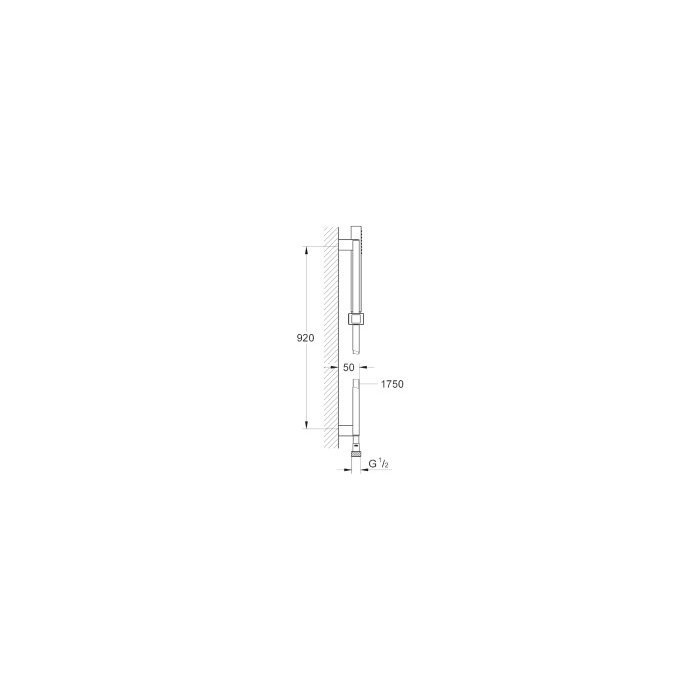 Shower stand sets GROHE Euphoria Cube Stick 920 mm, 27700000