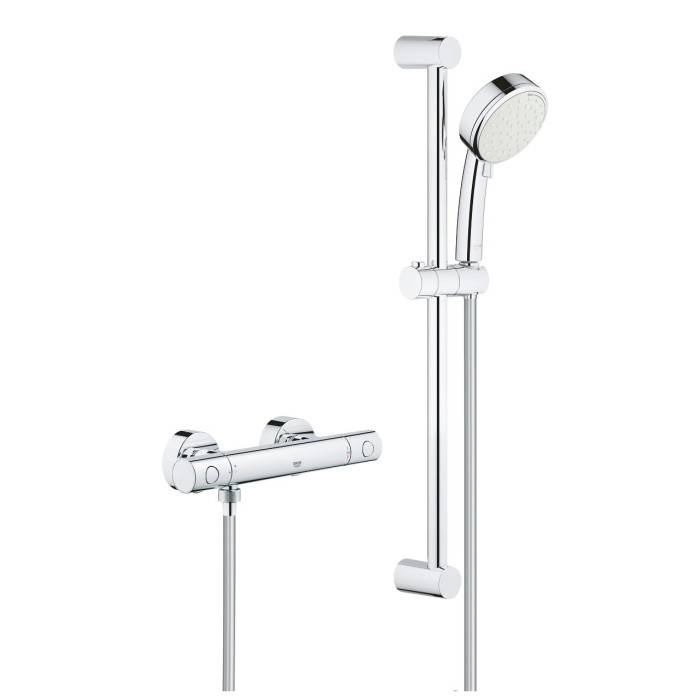Термостатический смеситель для душа с душевым комплектом GROHE Grohtherm Cosmopolitan 800, 34768000