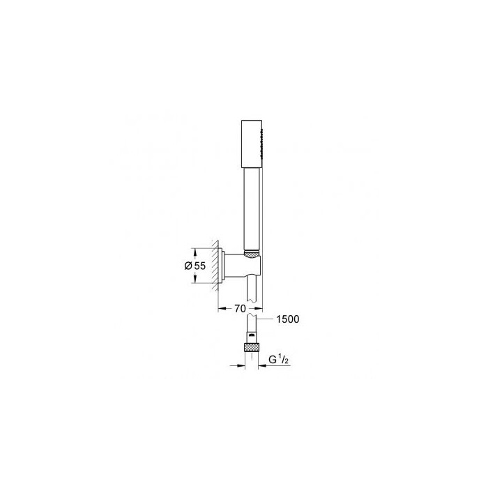 Rokas dušas komplekts GROHE Sena Stick, 28348000