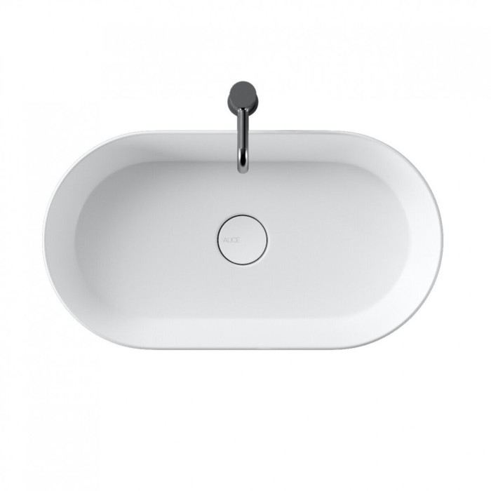 Paigaldatud tööpinnale valamule ALICE CERAMICA Lavabo Spy Oval 65x35 (Erinevate värvide valik)