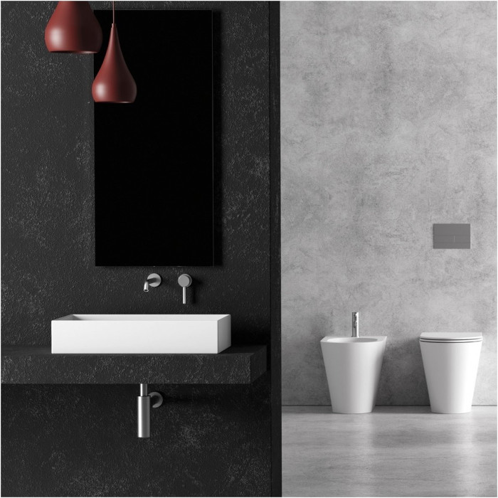 Mounted on the countertop washbasin ALICE CERAMICA Hide 600 x 400 (Choice of various feathers)