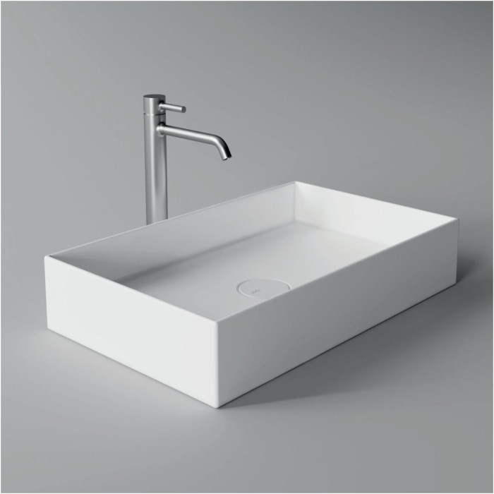 Монтируется на столешницу умывальник ALICE CERAMICA Hide 600 x 400 (Выбор из различных перьев)