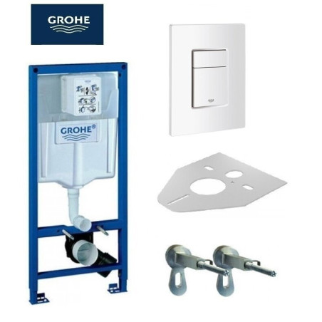 Alusseina GROHE Rapid SL raam valge nupuga (4 in 1)
