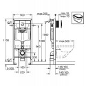 Alusseina GROHE Rapid SL raam valge nupuga (4 in 1)