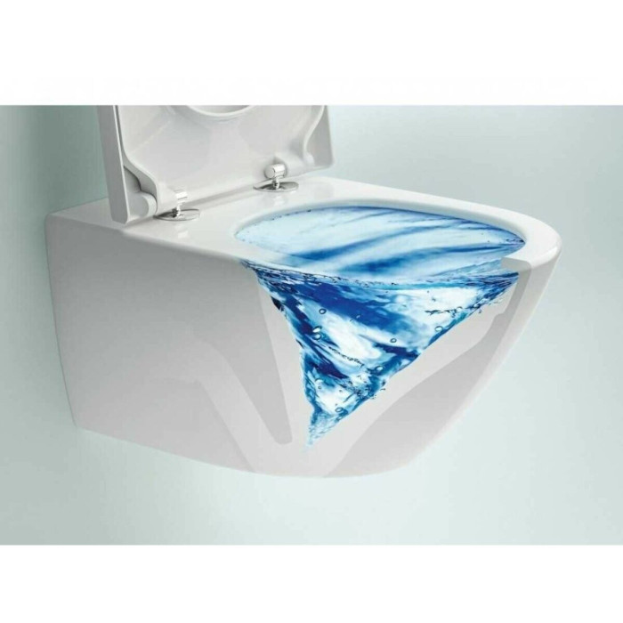 Pre-wall WC frame (4 in 1 White) is a toilet set for villeroy & BOCH Subway 3.0 twist flush with slow close cover is ceramic