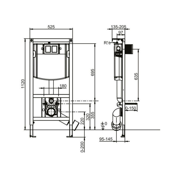 Преднастенная рама для унитаза (4 в 1 Белый) - это унитазный комплект для villeroy & BOCH Subway 3.0 twist flush с медленно закр