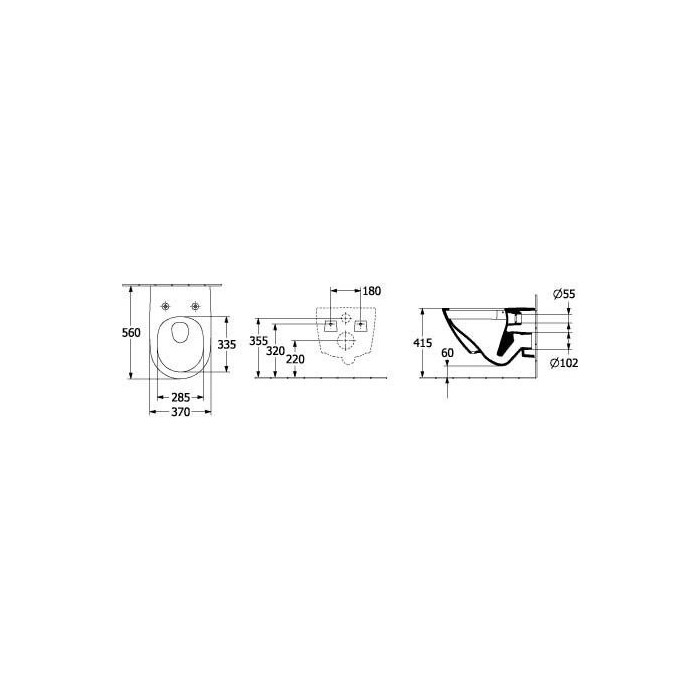 Seina sisse WC raam (4 in 1 harjatud kroom) on WC-komplekt villeroy & BOCH Subway 3.0 Twist flush aeglase sulgemiskattega 