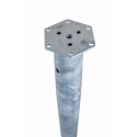 Kruvikeeratav hunnik plaadiga M68 (120) x 1300 mm (M14 HDG)