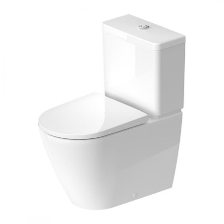 Встраиваемый унитаз DURAVIT D-Neo Rimless с медленно опускающейся крышкой