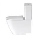 Pastatomas unitazas DURAVIT D-Neo Rimless su lėtai nusileidžiančiu dangčiu