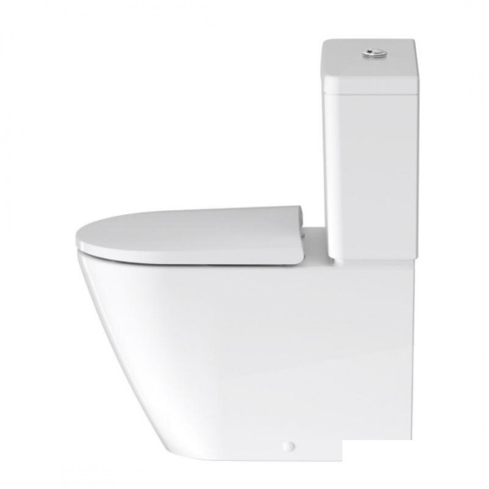 Iebūvēta tualete DURAVIT D-Neo Rimless ar lēni dilstošu vāku