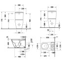 Sisseehitatud WC DURAVIT D-Neo Rimless aeglaselt laskuva kaanega