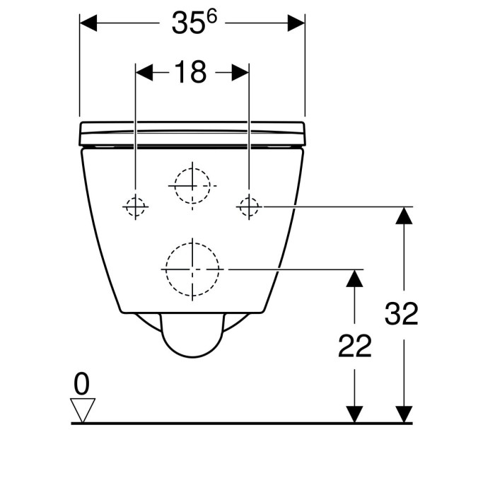 Piekaramā tualete GEBERIT Smyle Square Rimless ar lēni dilstošu vāku, 500.208.01.1 500.688.01.1