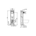 Eelseinaga WC raam kroomitud nupuga IDEAL STANDARD ProSys 30 cm (3 in 1), E2332AA