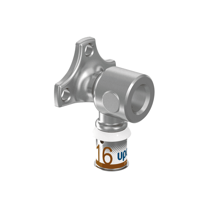 Küünarnukiga fikseeritud metall UPONOR S-Press PLUS 16 x 1/2"" keskmine H 39 mm