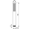 Shower head metal IDEAL STANDARD 1 functions, BC774AA