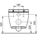 Vedrustusseade TECEone Rimless istme ja kaanega