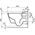 Подвесной блок TECEone Rimless с сиденьем и крышкой