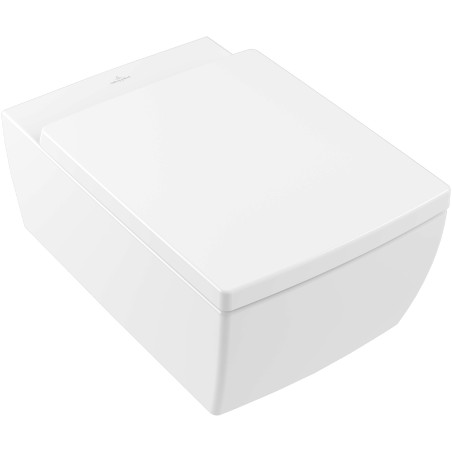 Подвесной горшок для унитаза VILLEROY & BOCH Memento 2.0 DirectFlush с плотной медленно движущейся крышкой, с покрытием Ceramic 