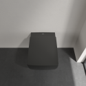 Hanging WC Pot VILLEROY & BOCH Memento 2.0 DirectFlush with thick slow-moving lid, with Ebony Ceramic Plus coating