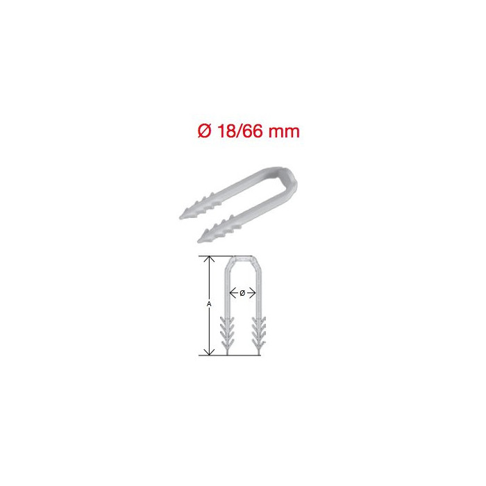 Tapas plāksnei UPONOR 66 mm (200 gab