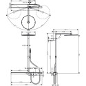 Термостатическая система тропического душа HANSGROHE AXOR ShowerSolutions, 27984000