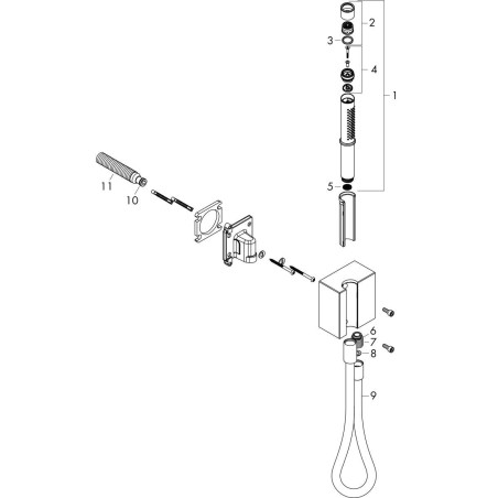 Dušikomplektid HANSGROHE Axor Edge, 46521000