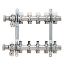 Reguliuojami grindinio šildymo kolektorius KERMI x-net 6 žiedų be srauto matuoklių