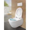 Tualetes rāmis pirms sienas GROHE Rapid SL 5 in 1 + piekaramā tualete VILLEROY & BOCH Subway 2.0 Direct Flush WC ar SlimSeat dan