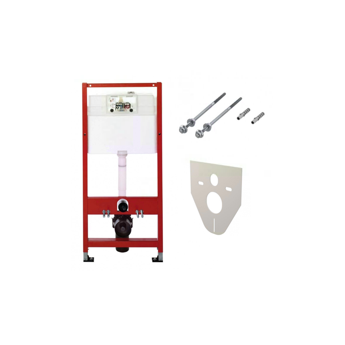 Seina sisse paigaldatavad universaalne WC (WC) raamikomplektid TECEprofili alus (4 in 1) + peatatud WC LAUFEN Pro Rimless õhukes
