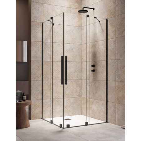 RADAWAY Furo Black KDD shower (Choice of different dimensions)
