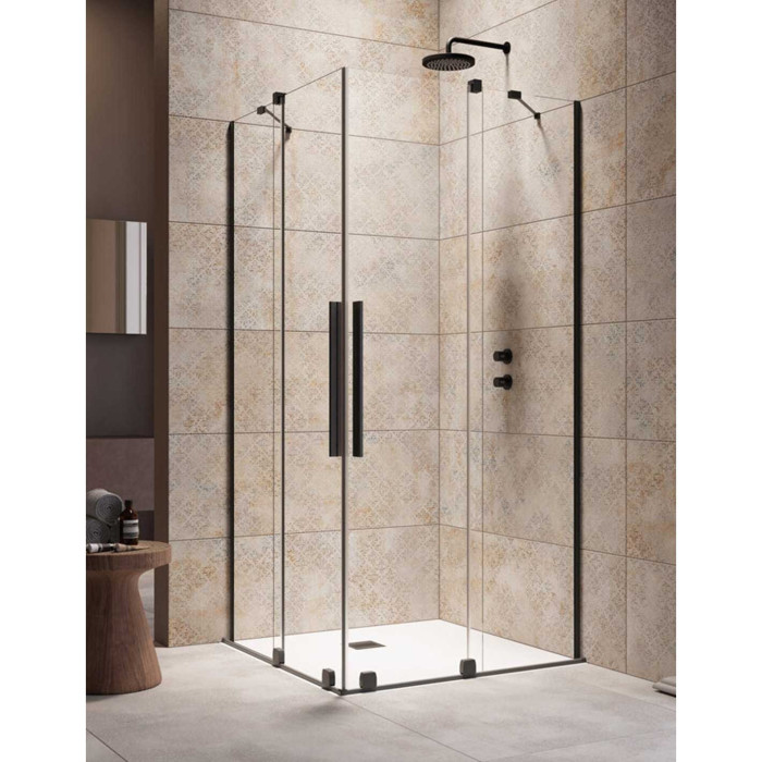 RADAWAY Furo Black KDD shower (Choice of different dimensions)