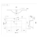 Комплекты мебели из четырех предметов (с корзиной для белья) KAMĖ 100 cm Serena Retro