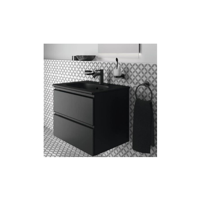 Rippuv vannitoakapp valamuga IDEAL STANDARD Tesi Tesi 80 cm, must-matt