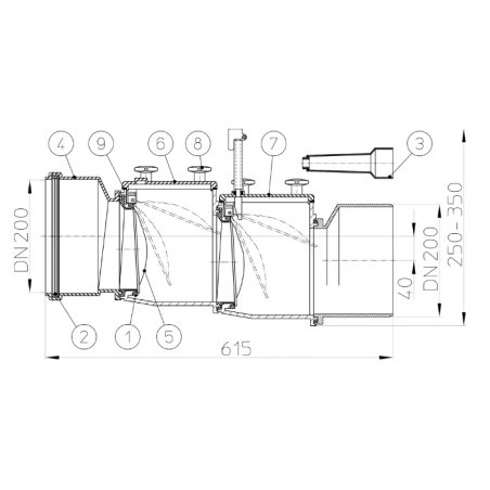 Обратный канализационный клапан HUTTERER & LECHNER HL720.2