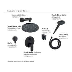 Настенные душевые комплекты HANSGROHE Vernis Shape 200
