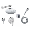 Seina sisse paigaldatavad dušikomplektid HANSGROHE Vernis Shape 200