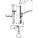 Комплекты подставок для душа HANSGROHE Rainfinity 130 3jet 90 cm, 27671000