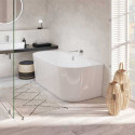 Stačiakampė vonia prie sienos VILLEROY & BOSH Oberon 2.0 iš Quaryl medžiagos 800 x 1800 mm