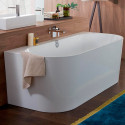 Прямоугольная ванна у стены VILLEROY & BOSH Oberon 2.0 из материала Quaryl 800 x 1800 мм