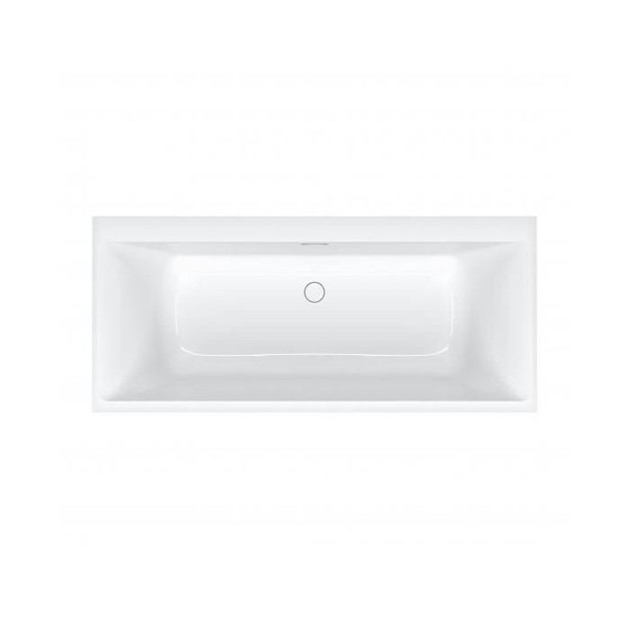 Rectangular bathtub with silent siphon VILLEROY & BOSH Subway 3.0 of Quaryl material 800 x 1800 mm