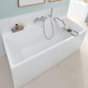 Прямоугольная ванна с бесшумным сифоном VILLEROY & BOSH Subway 3.0 из материала Quaryl 800 x 1800 мм