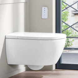 Apturēta ierīce ar bidē funkciju VILLEROY & BOCH ViClean-I 100, Ceramic Plus, V0E100R1
