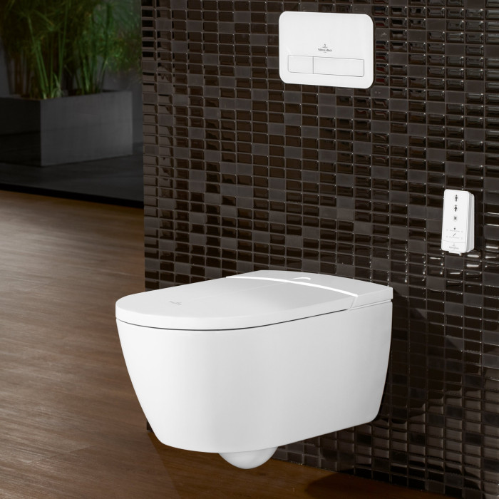 Suspended unit with bidet function VILLEROY & BOCH ViClean-I 100, Ceramic Plus, V0E100R1