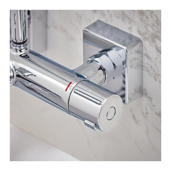 Термостатическая душевая система с клювом для ванны HANSGROHE Vernis Shape 230, 26098000