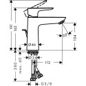 Washbasin faucet with bottom valve HANSGROHE Talis E 110, 71710990