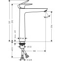 Washbasin mixer HANSGROHE Talis E 240, 71717990