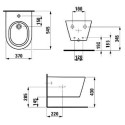 Suspended bidet LAUFEN Kartell, H8303310003021