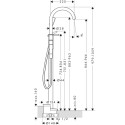 Grindinis vonios maišytuvas HANSGROHE Axor One, 48440000