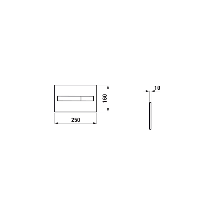 Loputuspaneel LAUFEN LIS AW1, H8956617160001